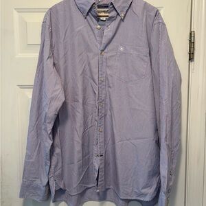 Converse Blue and White Casual Button Down Shirt
